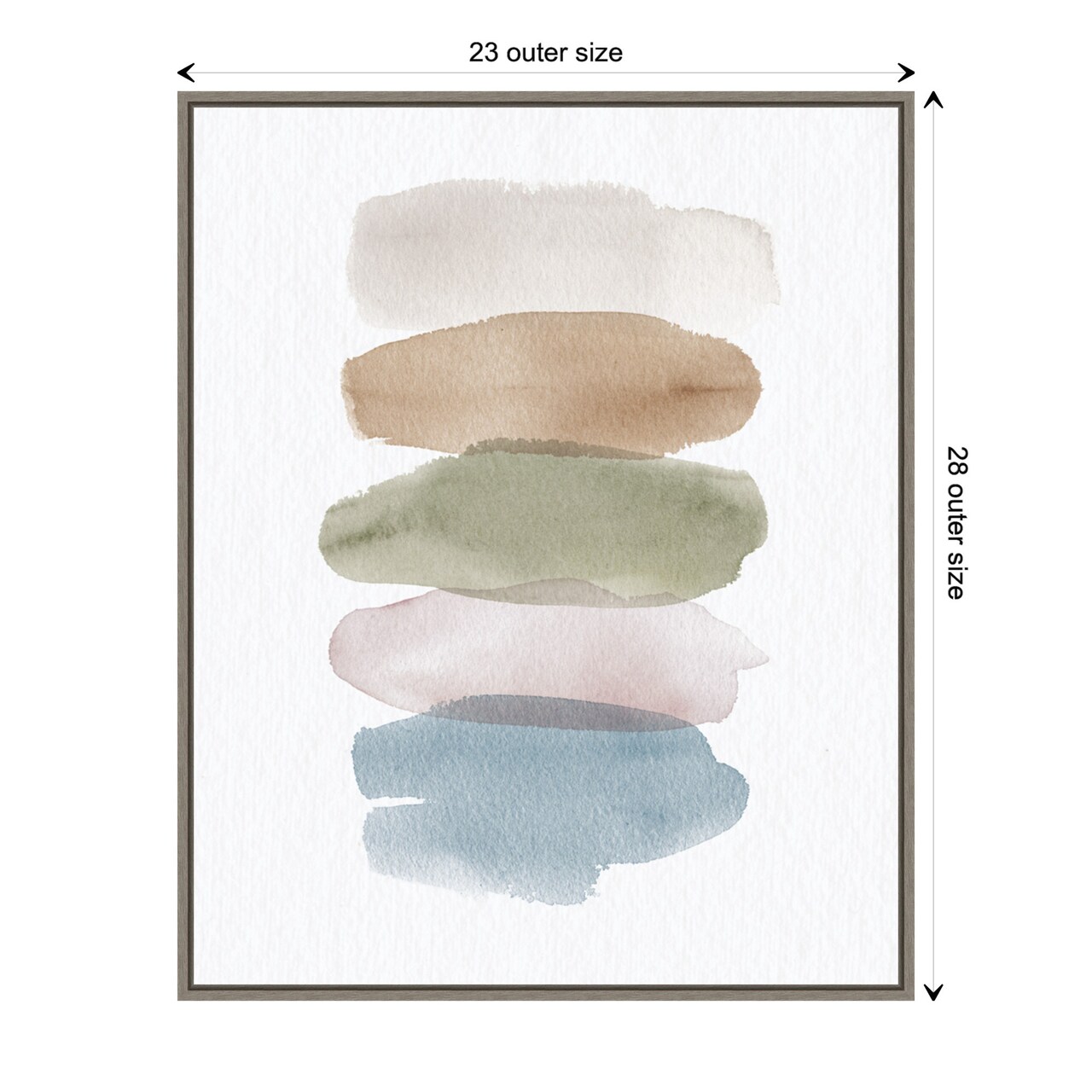 Natural Swatches by Wild Apple Portfolio Canvas Wall Art Print Framed